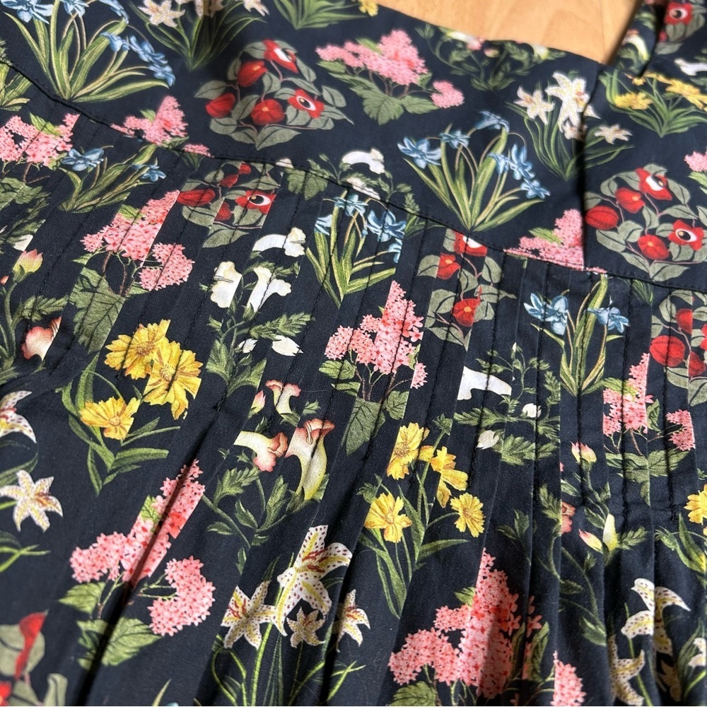 Agua Bendita Carmelo Magdalena Poplin Mini Dress Floral Medium Event Cottagecore - Picture 7 of 15